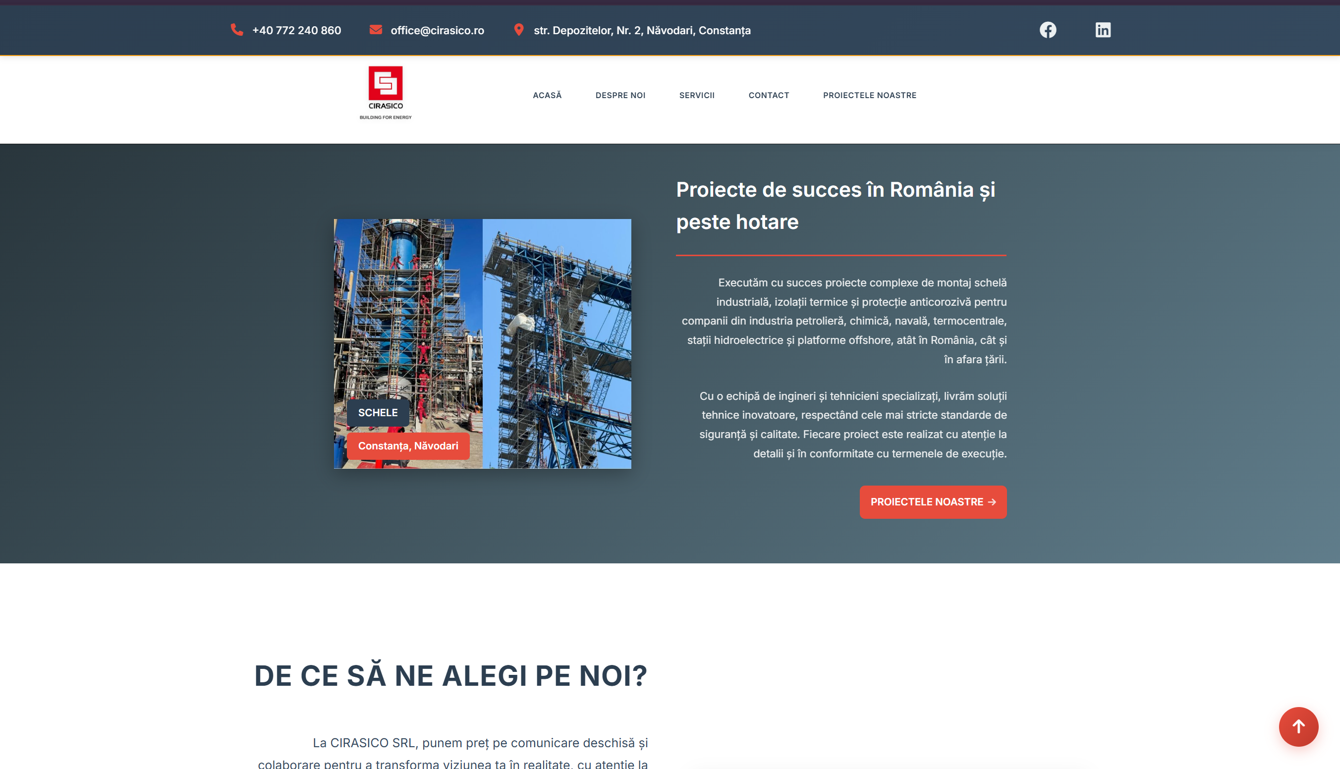 Preview of Cirasico website